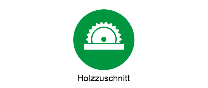 Kreissäge Icon zum Thema Holzzuschnitt