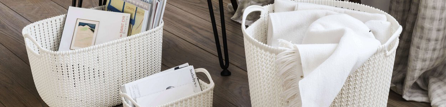 Verschiedene Körbe zur Aufbewahrung